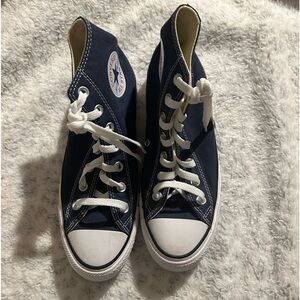 Navy blue Converse size 8 womens